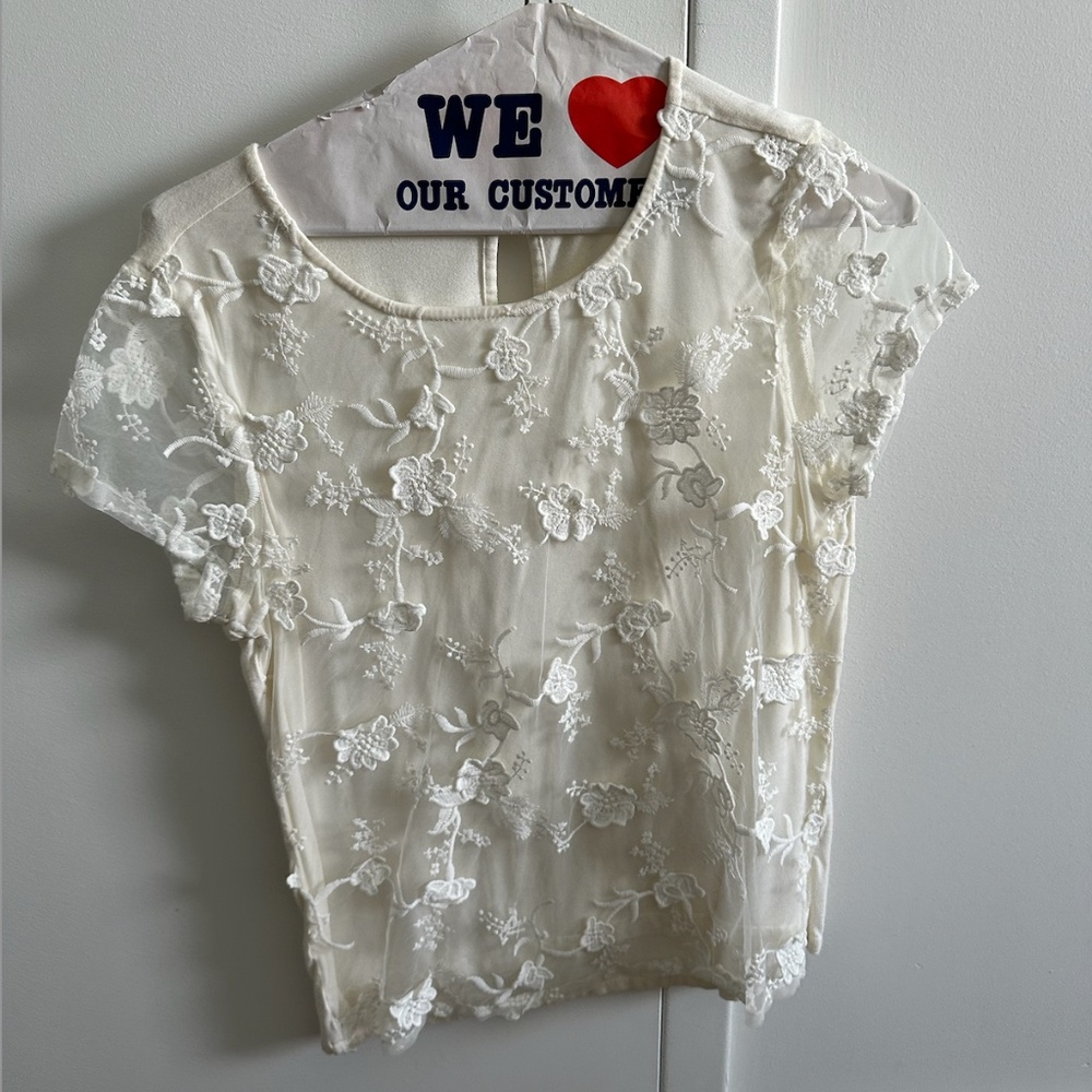White Lacey Shirt